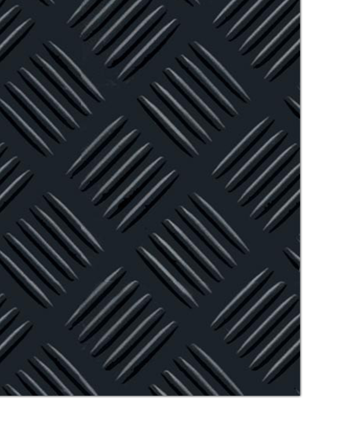 Suelo PVC, Composición 100% Caucho, Diseño Estrias Negro, Grosor 1MM, 100X400CM
