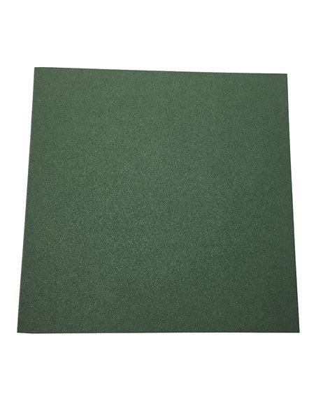 Loseta de Caucho Profesional Grano Fino 50x50cm - Verde
