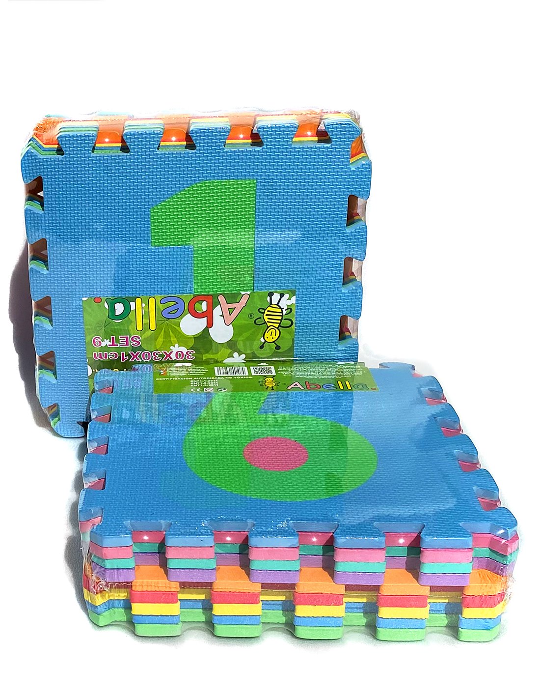 Pack x9 - Loseta de Tatami Puzzle - Multicolor - JARDIN202