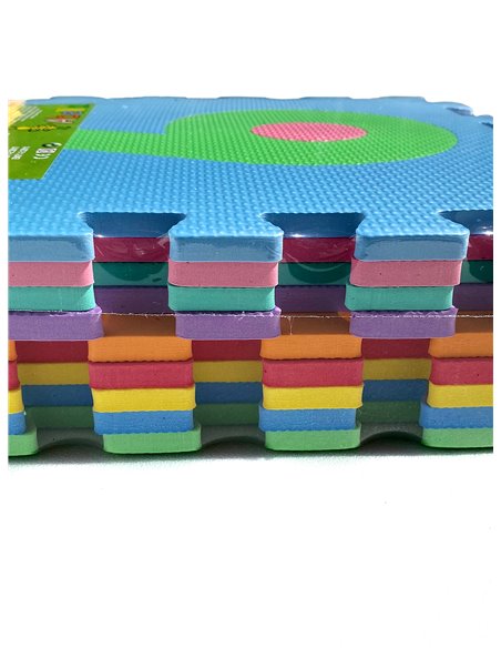 Pack x9 - Loseta de Tatami Puzzle - Multicolor