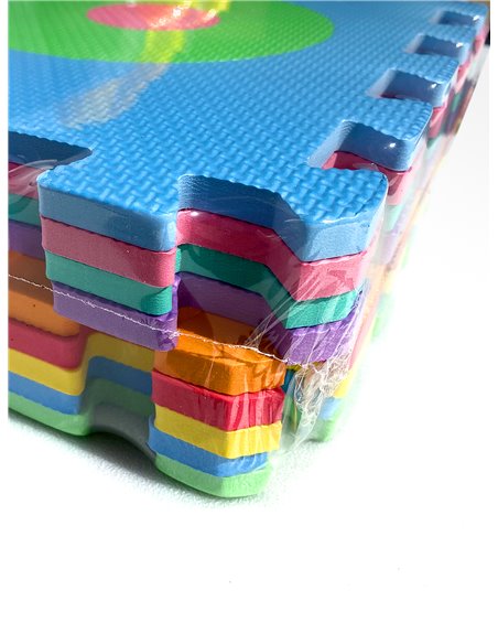 Pack x9 - Loseta de Tatami Puzzle - Multicolor