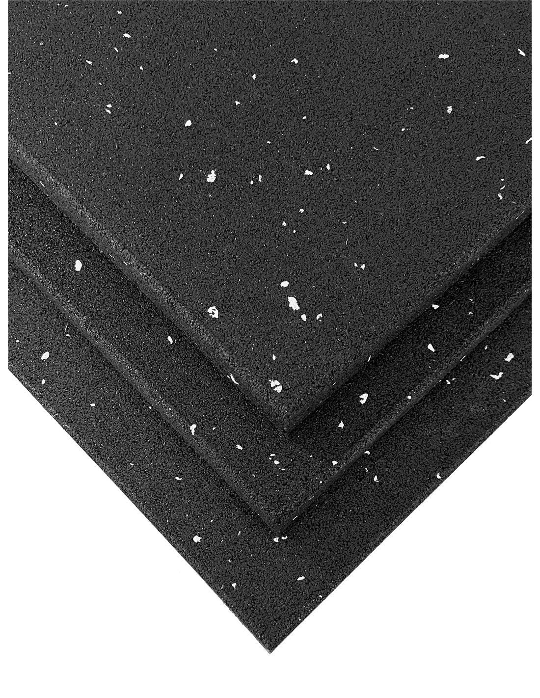 Losetas de caucho para gimnasio negra, 50 x 50 x 4 cm suelos